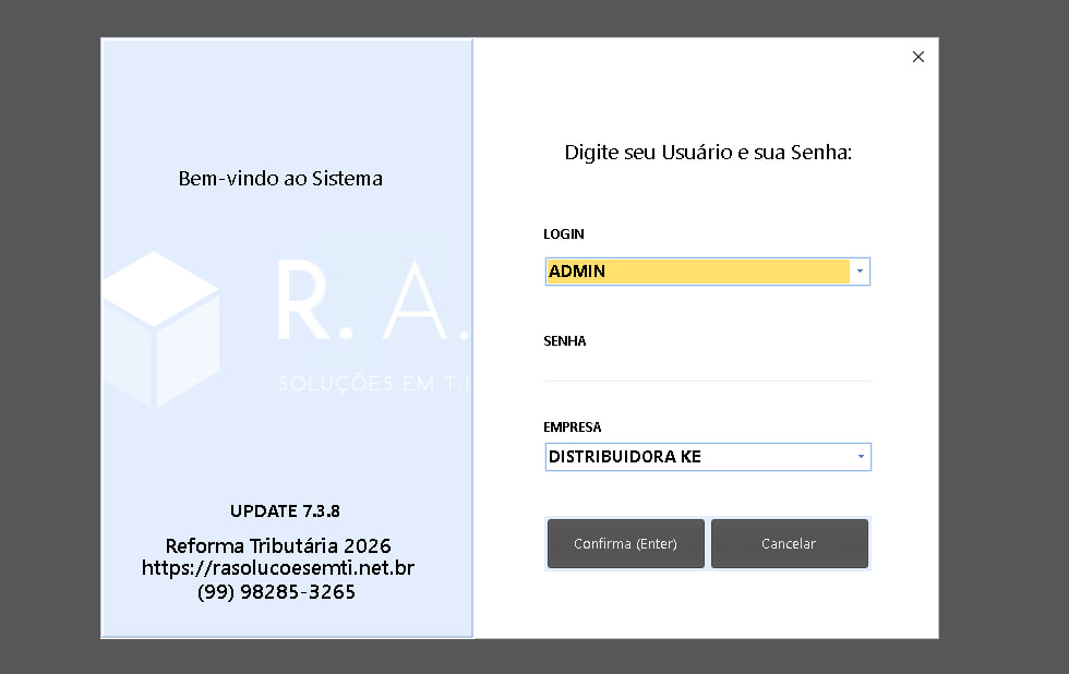 Tela de Login